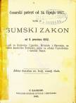 ŠUMSKI ZAKON
Cesarski patent od 24. lipnja 1857
1882