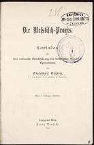 Theodor Tapla
Die Messtisch-Praxis
1896