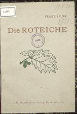 FRANZ BAUER
Die ROTEICHE
1952