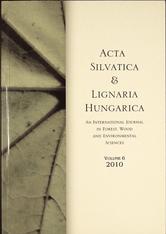 ur. Csaba MATYAS
Acta Silvatica & Lignaria Hungarica
An International Journal in Forest, Wood and Environmental Sciences
2010