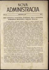 NOVA ADMINISTRACIJA
1954