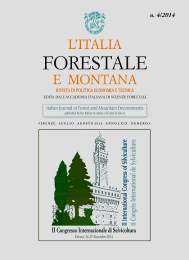 ur. Generoso Patrone SOMMARIO
L´ITALIA FORESTALE E MONTANA
1950