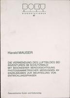 Harald MAUSER
DIE VERWENDUNG DES LUFTBILDES BEI INVENTUREN IM SCHUTZWALD MIT BESONDERER BERÜCKSICHTIGUNG PHOTOGRAMMETRISCHER MESSUNGEN AN EINZELBÄUMEN ZUR BEURTEILUNG VON ENTWICKLUNGSPHASEN
1998