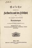 Gesetze betreffend das Forstwesen und den Feldschutz
1885