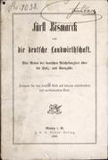 Fürst Bismarck und die deutsche Landwirtschaft
1885