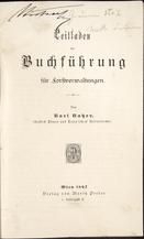 Karl Katzer
Leitfaden Buchfürung für Forstverwaltungen
1892
