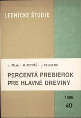 JÁN HALAJ; RUDOLF PETRÁŠ; JOSEF SEQUENS
PERCENTÁ PREBIEROK PRE HLAVNÉ DREVINY
1986