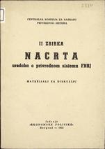 Uredaba o privrednom sistema FNRJ
MATERIJALI ZA DISKUSIJU
1953