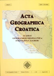 ur. Dražen Njegač
ACTA GEOGRAPHICA CROATICA
GLASILO GEOGRAFSKOG ODSJEKA PMF-a SVEUČILIŠTA U ZAGREBU
1958